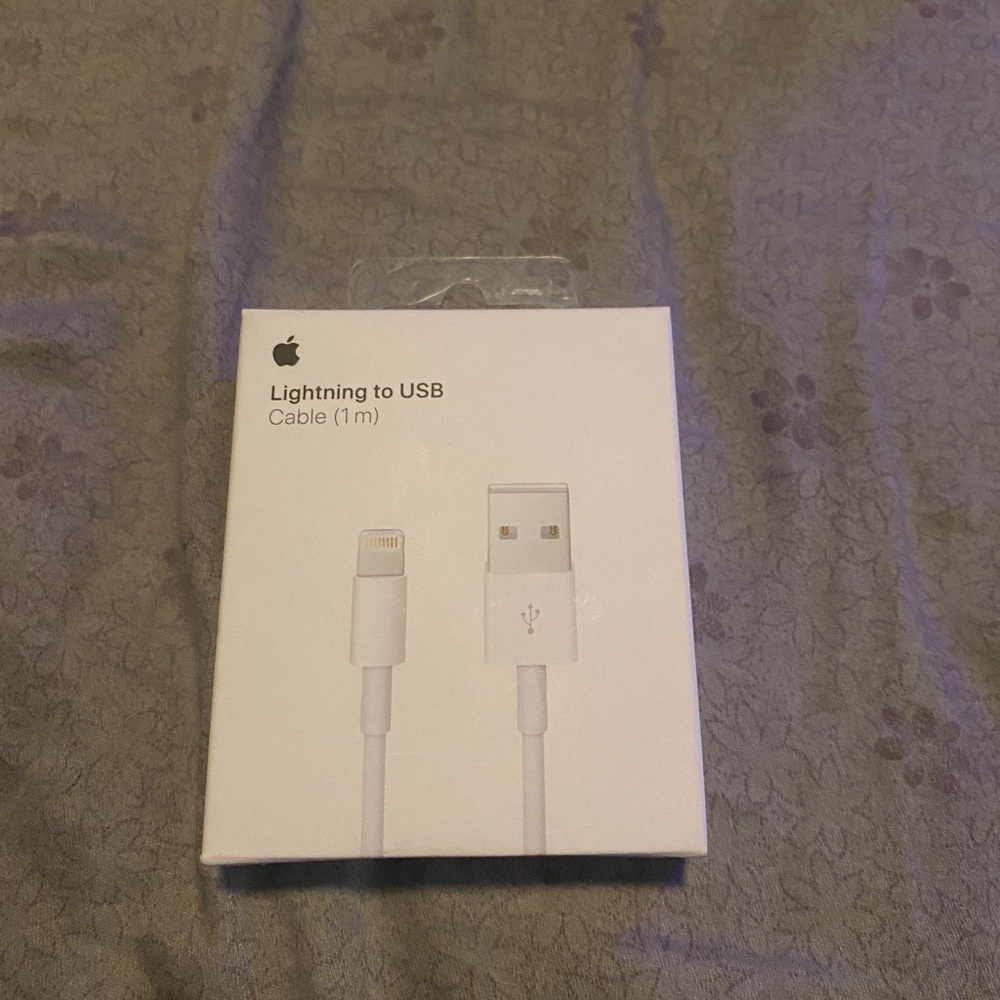 Apple Lightning to USB charger cord 3ft (1m)